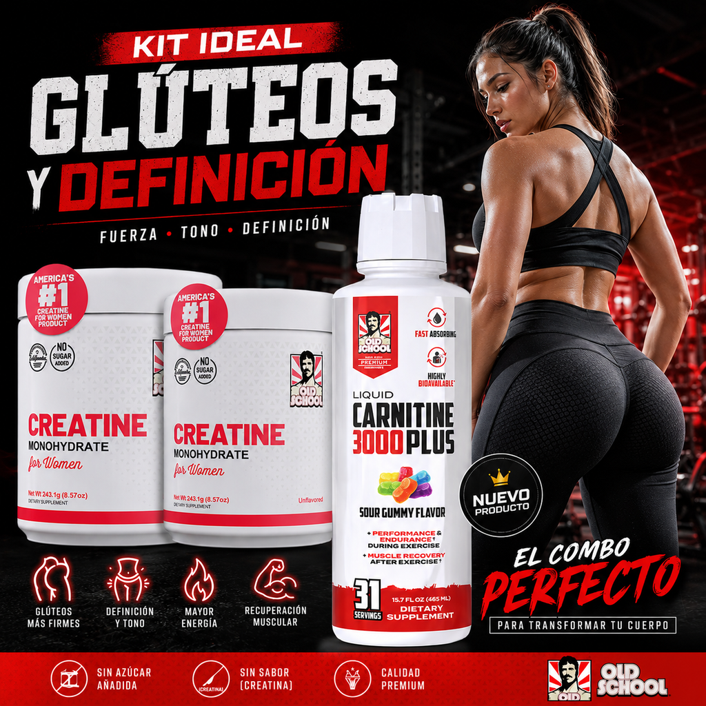 🔥2 Creatinas Old School + NUEVA L-Carnitina 3000 Plus🔥