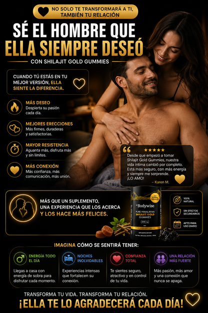 Gomitas de Shilajit Gold Premium puro del Himalaya 2x1 OFERTA LIMITADA!