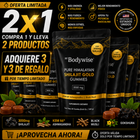 Gomitas de Shilajit Gold Premium puro del Himalaya 2x1 OFERTA LIMITADA!